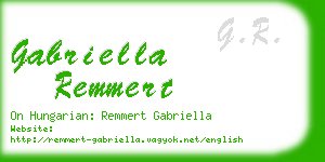 gabriella remmert business card